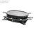 petra electric Raclette mit Grillplatte mit 8 Pfannen, schwarz, 82000000