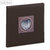 Aulfes G&auml;stebuch Nature "Herz", 245 x 245 mm, braun, 180 Seiten, 30906-11