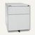 Rollcontainer, durchgehende Front, H519mm, T565mm, 1 Schub+HR, grau, OBA59M2EHT, : Produktabbildung 1