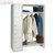 Hartnagel Stahl-Garderobe, 5-t&uuml;rig, 2 B&ouml;den, 180x50x122 cm, lichtgrau, 905SZ0101