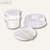 Xavax Mikrowellen-Starter-Set, weiß/blau, 2 Dosen & Teller und Haube, 110829