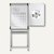 Hebel Flipchart multifunktionell, Komplett-Set mit Folie, silber, 6379495