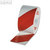 Tesa Markierungs- und Warnklebebänder, 66 m:60 mm, rot/weiss, 57723-00-00