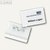 Durable Namensschild mit Wellennadel, 40 x 60 mm, transp., 100 Stück, 8100-19