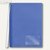FolderSys Klemmmappe mit Schiene, A4, PP, vollfarbig blau, 50 St&uuml;ck, 1300840