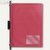 FolderSys Combi-Clip-Mappe, DIN A4, mit Klarsichttasche, rot, 50 St., 13006-80