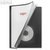 FolderSys Sichtbuch A4 inkl. 20 H&uuml;llen, CD-Tasche innen, schwarz, 20St.,25015-30