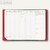Quo Vadis Lehrerkalender Akademiker Soho 10x15cm, 1 Woche/2 Seiten, rot, 28224Q