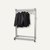 Alba Mobile Garderobe, Metall/Holz, für 40-50 Bügel, 114x55x180cm, PMLUX