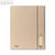 Elba Sammelmappe TOUAREG mit 3 Klappen, A4 bis 150 Blatt, Karton beige, 120440BG