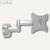 Wandhalter f&uuml;r Flachbildschirme, Metall, L&auml;nge 330 mm, silber, 2 St&uuml;ck, 7573403