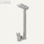 Deckenhalterung f. Flachbildschirme, Metall, L 50-85 cm, silber, 2 St., 7573404