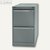 H&auml;ngeregistraturschrank einbahnig DIN A4, 2 Sch&uuml;be, H711xB413xT622, silber, 3623