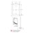 visupro Kundenstopper Focus A1, rollbar & wetterfest, Stahl grau, KS-FC-A1: Produktabbildung 3