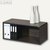 Durable Multifunktions-Wandregal "NOVO MILANO", dunkles Holz, 3364-11