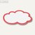 Magnetoplan Moderationskarten Wolken klein, 420 x 250 mm, wei&szlig;/rot, 111152003