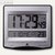 Alba Funkwecker, sympathisches Wecksignal, grosses Display, silber, HORLCD