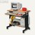 Dataflex PC-Arbeitsplatz 900, höhenverstellbar, schwarz/buche, 89.843