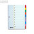 Hetzel Kartonregister DIN A4, 10-teilig +1, Taben blanko farbig, 170g/m², 333181: Produktabbildung 1