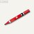 5* Permanent Marker, 1-4 mm Strichbreite, Keilspitze, rot