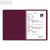 Exacompta Bewerbungsmappe, DIN A4, 2-teilig, bordeaux, mit Klemmschiene, 49108B