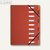 Exacompta Ordnungsmappe "Forever", 9 Fächer, Eckspanner, rot/orange, 52985E