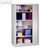 Hartnagel Rolladenschrank, 195x120x45 cm, 4 B&ouml;den, lichtgrau, ZRS5/01GR