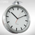 Klassische Bahnhofsuhr aus Aluminium, 36 cm, Wand-/Deckenbefestigung, KA850551: Produktabbildung 3