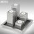 Blomus EDO - Teelichthalter-Set, 5-tlg. aus geschliffenem Edelstahl