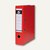 5* Ordner Papier, breit, Wolkenmarmor, vollfarbig rot