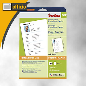 Geha Ink-Jet Spezialpapier P02 DIN A4, weiß matt, 120 g/m², 50 Blatt, 90150