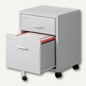 Fast Paperflow Rollcontainer ECO, 2 Schubladen, grau, H587xB455xT430 mm, 9202.02