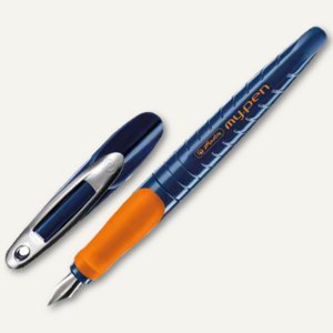 Herlitz Schulfüllhalter my.pen, M-Feder, dunkelblau/hellblau, 10999761