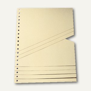 Staffeltrennblätter, B230xH300 mm, chamois, 200 my, 100 Stück, 9591100100