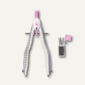 Herlitz Schnellverstellzirkel my.pen, weiß/pink, 11122348