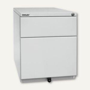 Rollcontainer, durchgehende Front, H519mm, T565mm, 1 Schub+HR, grau, OBA59M2EHT,