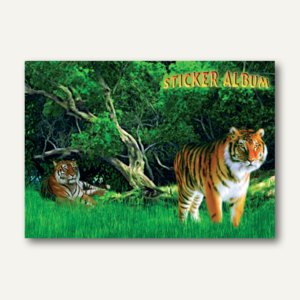 Herma Stickeralbum, Tiger, DIN A5 Hochformat, 10 Stück, 6684