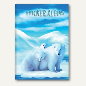 Herma Stickeralbum, Eisbär, DIN A5 Hochformat, 10 Stück, 6689