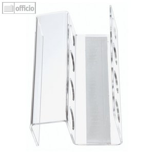 Hebel Stiftehalter Acry, für 4 Stifte, magnetisch, glasklar, 2 Stück, 6388405