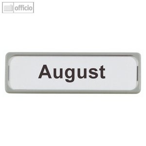 Hebel Magnet-Schild, für 26759E, 8x2, 5cm, 10 St./Btl., grau, 6519882
