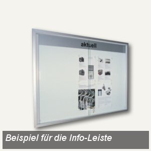 BST Info-Leiste INTRO-KL m. Beschriftung/Logo in schwarz, weiß/silber, INTRO-KL
