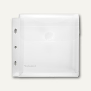 FolderSys CD-Booklet-Umschlag, f. CD+Booklet, Klett, PP, Abheft. 100 St. 4012704