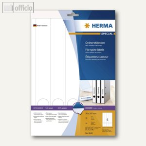 Herma Ordner-Etiketten, 297 x 38 mm, weiß, SuperPrint, 50 St., 8641