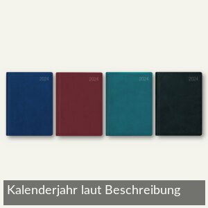 Zettler Taschenkalender, 1 Woche/1 Seite, 8x11cm, Kunststoffeinband, 650