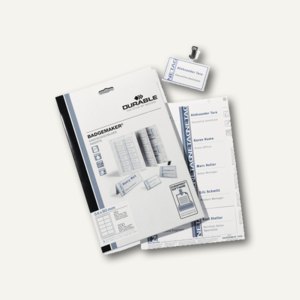 Durable Einsteckschilder Badgemaker, 150/300 x 297mm, 10 Stück, 1480-02