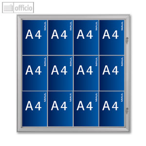 Hebel Schaukasten SC3000, Aluminium, Format 12 x A4, 6654208