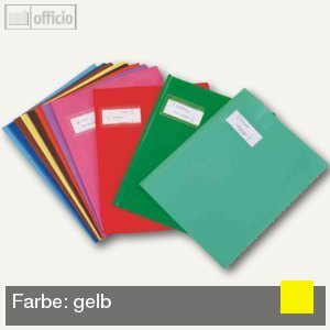Heftschoner "Styl'SMS", 170x220mm, PVC, gelb, 25 St Heftschoner "Styl'SMS", 170x220mm, PVC, gelb, 25 St