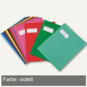 Heftschoner "Styl'SMS", 170x220mm, PVC, violett, 25 St Heftschoner "Styl'SMS", 170x220mm, PVC, violett, 25 St