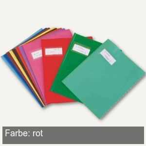 Heftschoner "Styl'SMS", 170x220mm, PVC, rot, 25 St Heftschoner "Styl'SMS", 170x220mm, PVC, rot, 25 St