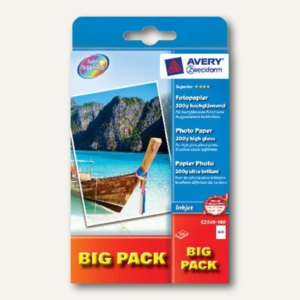 Zweckform Photopapier Big Pack, 100x150mm, 200 g/m², 2x50 Blatt, c2549-100